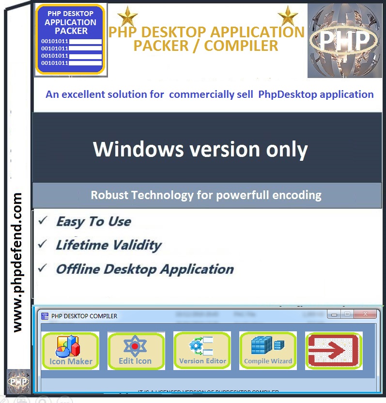 php desktop application maker
